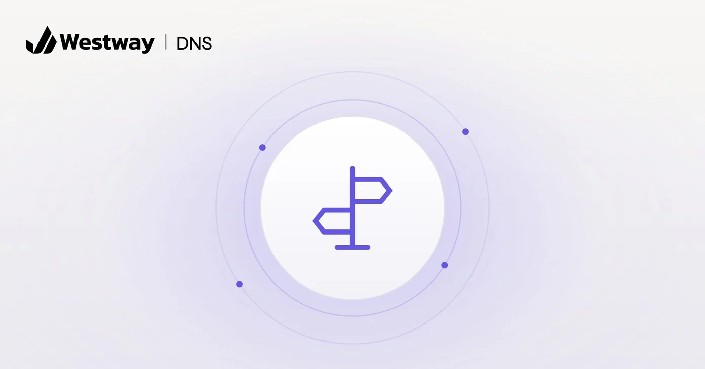 Illustration of DNS: a signpost pointing the way