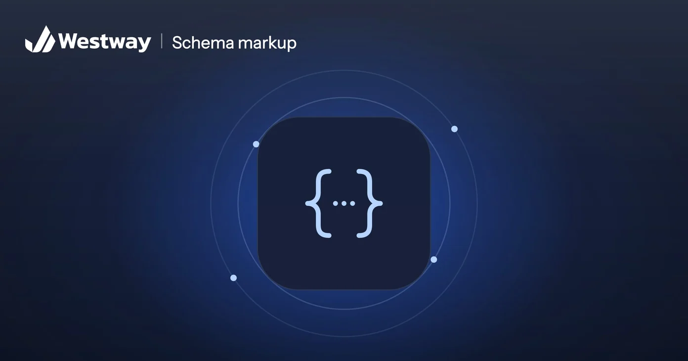 Illustration of schema markup: code braces