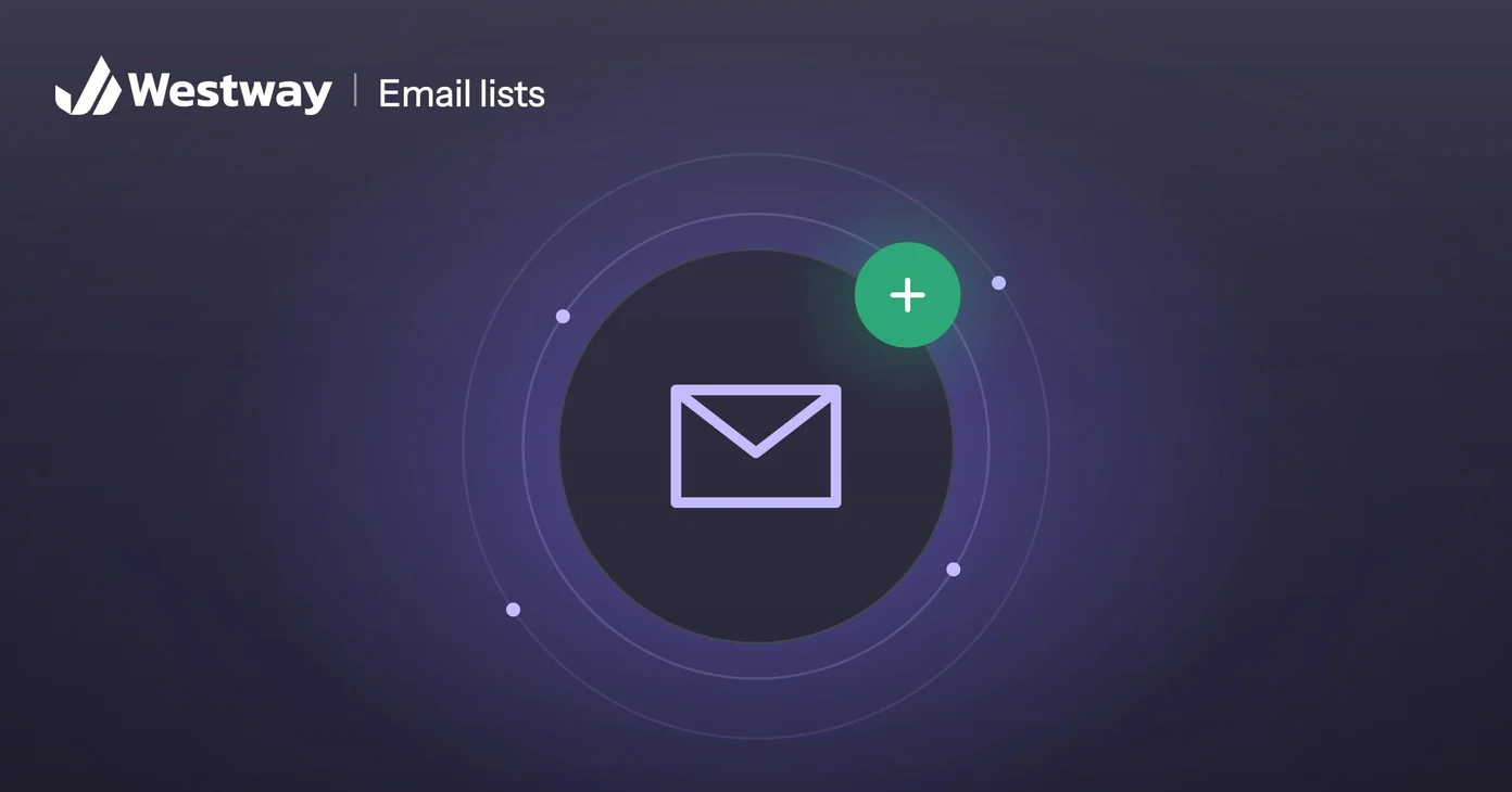 Illustration of building an email list: an envelope with a plus sign