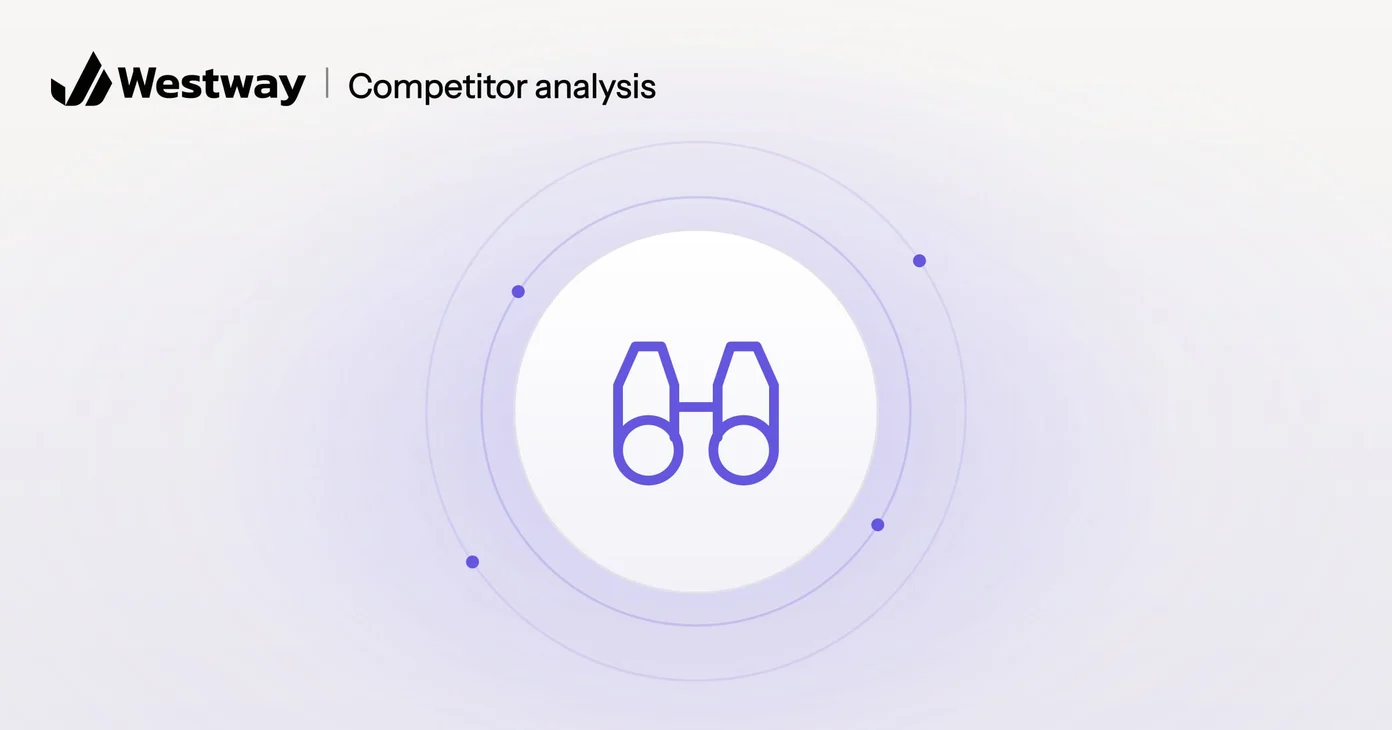 Illustration of competitor analysis: a pair of binoculars