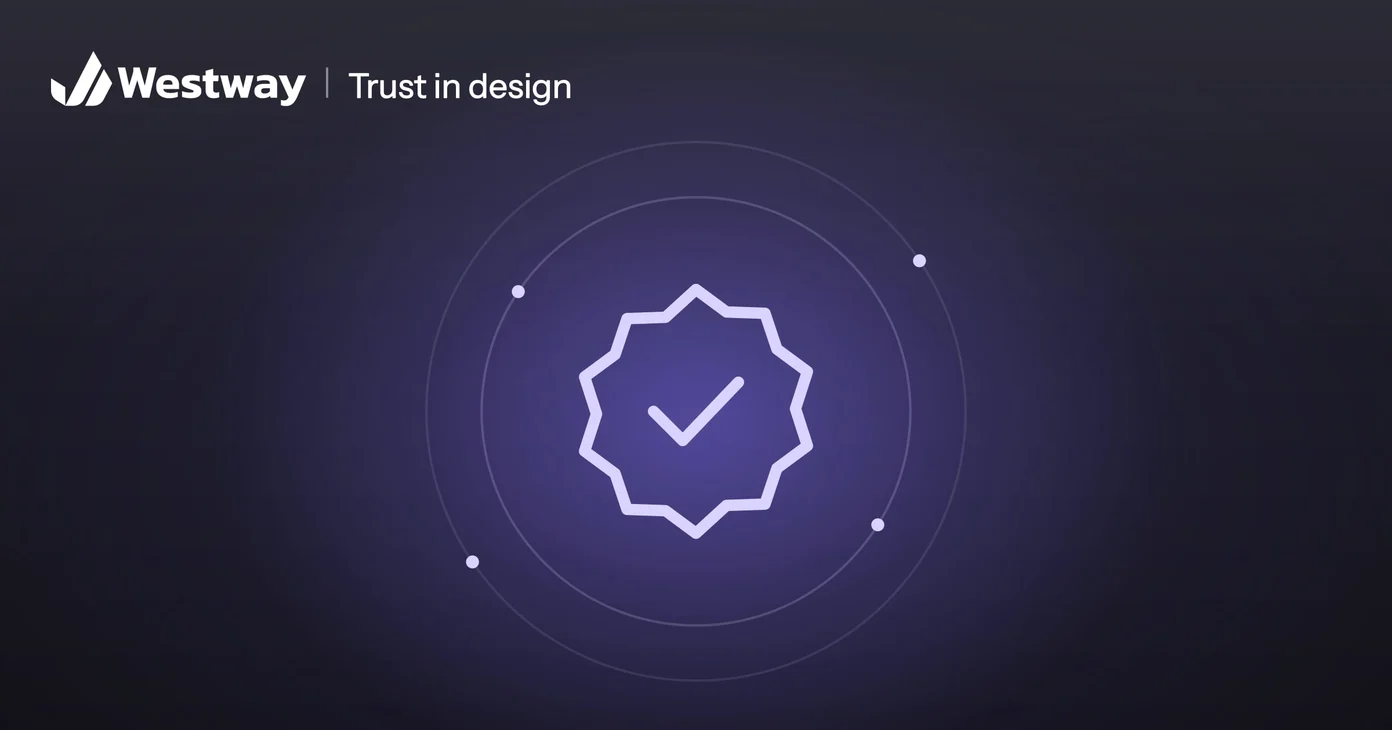 Illustration of trust in web design: a verified badge with a check